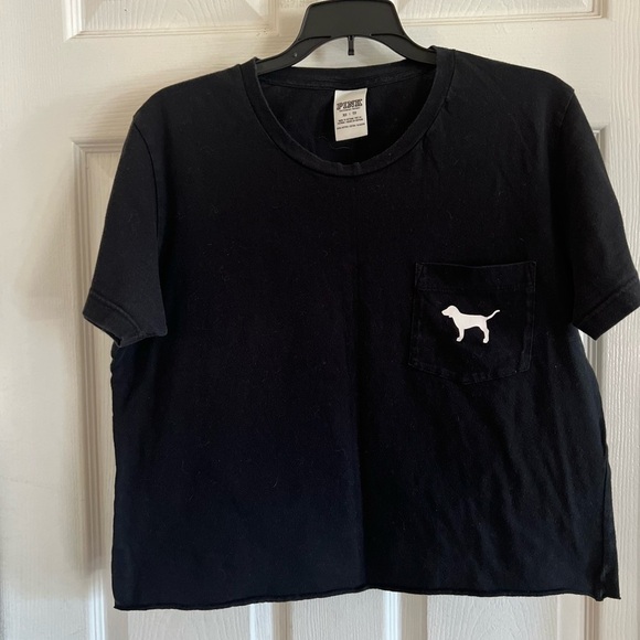 Victoria Secret, Love Pink, size xsmall/small Oversized pocket cropped t-shirt - Picture 3 of 4